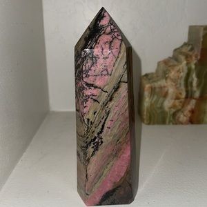 XXL Rhodonite Crystal Tower